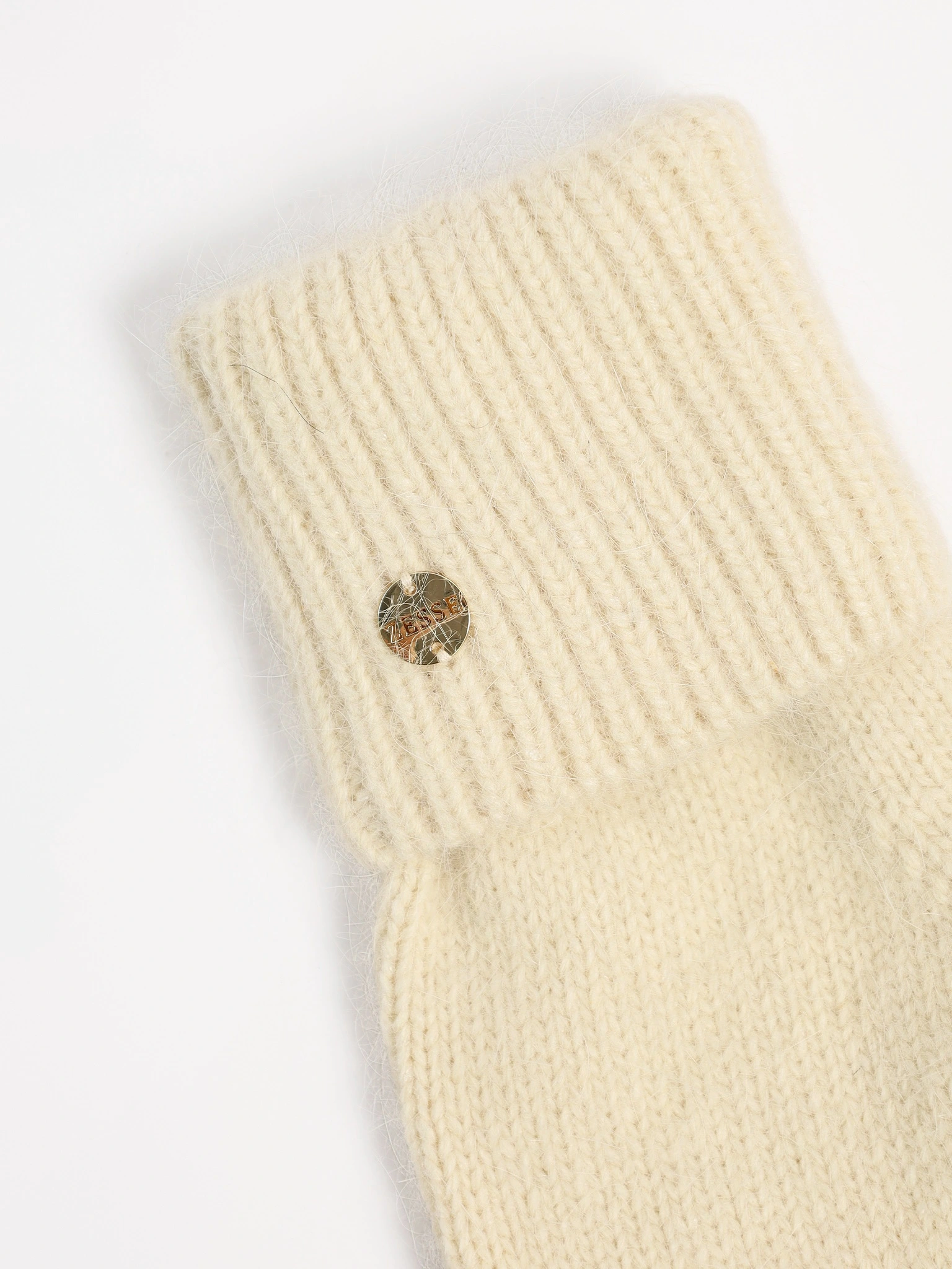 Варежки вязаные с отворотом двойные в ассортименте